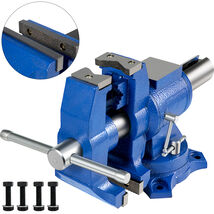 VEVOR Heavy Duty Bench Vise 5 inch Dual 360° Swivel 30 Kn Clamping Force - $91.99
