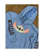 Disney Stitch Hoodie Pullover Graphic Hooded Sweatshirt Womens 3XL Blue - €34,32 EUR