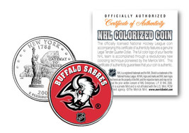 Buffalo Sabres Nhl Hockey New York Statehood Quarter Us Colorized Coin Licensed - £6.70 GBP