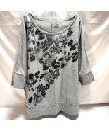 Lane Bryant Sweatshirts Size 26 28 Grey Loose Fit Activewear - $22.31