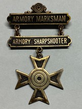 Circa 1919, Wwi, Armory Marksman / Sharpshooter Badge, Hallmarked, Named - £106.83 GBP