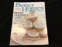 Better Homes and Gardens Magazine January 2001 Super Fast Suppers - £7.81 GBP