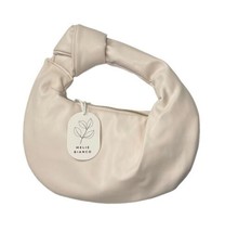 MELIE BIANCO Alexandra Top Knot Handbag Purse Cream Vegan Leather  NWT - £17.43 GBP