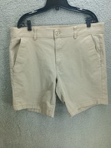 Chaps Stretch Men Shorts Size 38 Beige Casual Walking Basic Classic - $15.84