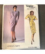 Vogue Patterns 1834 Emanuel Ungaro Paris Original Misses Dress Pattern S... - $45.86 CAD