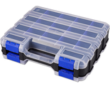 Hardware Organizer Box 34 Compartments Small Parts Organizer with Remova... - $38.50