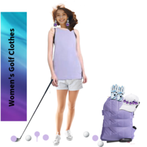 Women&#39;s Golf Clothes Purple Tank Top Size L By Satva - £39.22 GBP