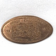 Merry Christmas Barbara Izzo Elongated Penny 1980 - $9.89