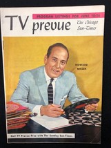 TV PREVUE Chicago Sun-Times digest June 10 1956 Howard Miller cover photo - £7.38 GBP