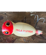 Vintage Hula Popper - Crank Bait - 2-1/2in.Body - Red White Lure - £4.41 GBP