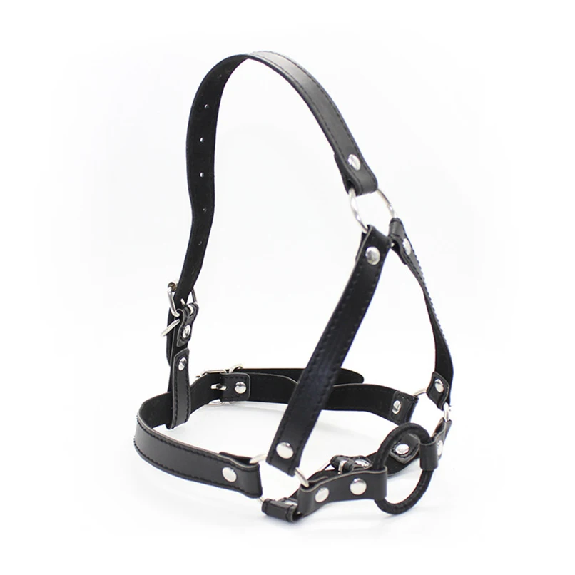 House Home Open Mouth Gag O Ring Gag Head Harness PU Leather  Mature Toy Toy Gam - £19.73 GBP