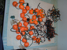 Halloween Pumpkin orange string lights Outdoor/Indoor working - £23.73 GBP