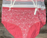 Anne Klein ~ 5-Pair Womens Brief Underwear Panties Cotton Blend ~ 3X - $29.07