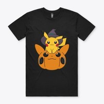 Halloween Wizard Pika Pokemon With Pumpkin T-Shirt - £19.14 GBP