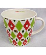 Starbucks Barista Happy Holidays 2003 Coffee Cup Mug Diamonds Snowman Gift  - $10.95