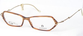 Vintage Etienne Aigner EA123 186 18KT Gold Plated Brown Eyeglasses 52-14-135mm - £93.87 GBP