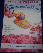 Vintage Tournament Of Roses Official Program January 1 1948 - £7.06 GBP