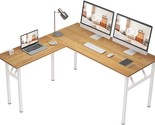 Reversible L-Shaped Desk Large Corner Desk Folding Table Computer Desk H... - $319.99