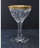 Moser Crystal Glass Adela Melikoff 22KT Gold Champagne Sherbet Martini  ... - $71.10 CAD