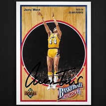 Jerry West autograph signed 1992 Upper Deck card #6 Lakers - £47.07 GBP