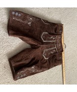 Bavarian Lederhosen Men - Genuine Leather Authentic German Lederhosen 34... - £54.61 GBP