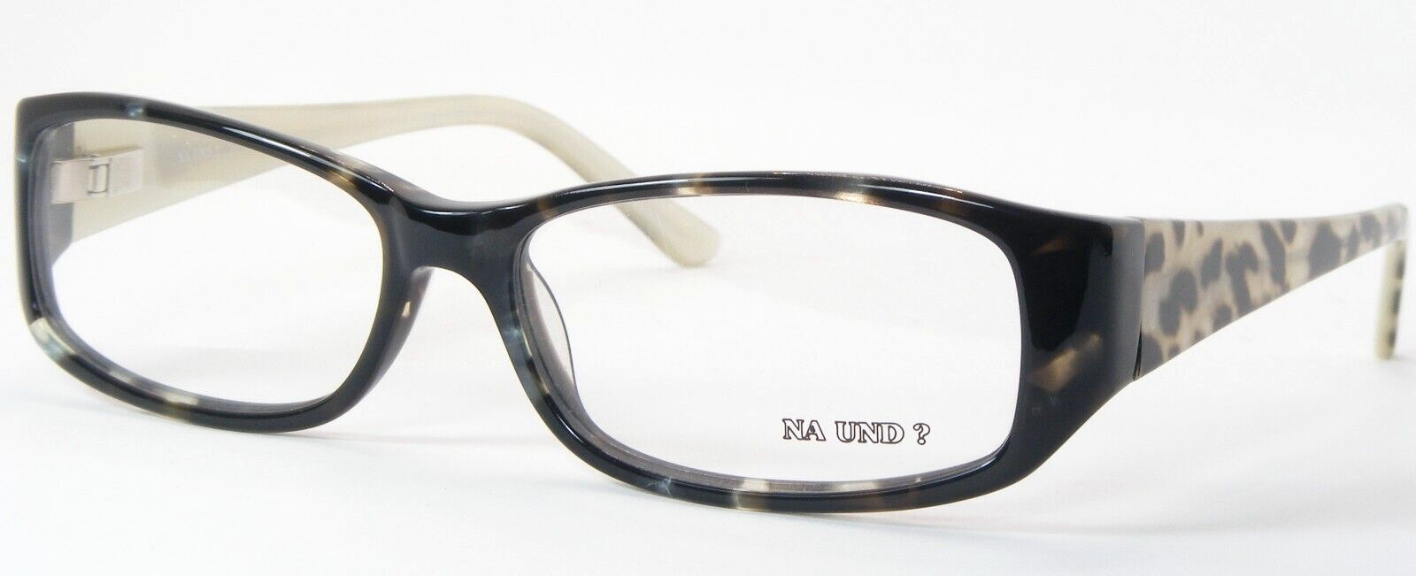 NA UND? Design MARION RAMM 31F154 B DARK BLUE GREEN BROWN EYEGLASSES 56-... - $67.42
