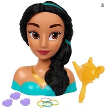Disney Princess Jasmine Styling Head 14 Pieces Just Play Aladdin Hair Brush New - £14.44 GBP