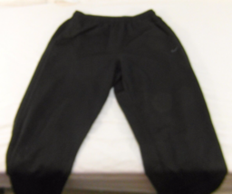 NIKE BLACK ON BLACK STRIPE LIGHTWEIGHT ATHLETIC BOYS YOUTH SWEAT PANTS X... - $14.95