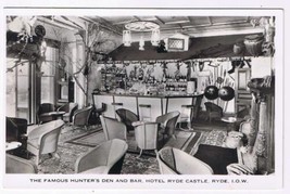 United Kingdom UK Postcard Isle Of Wight Hotel Ryde Castle Hunter&#39;s Den &amp; Bar - £1.71 GBP