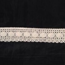 2 Y Natural Cotton Crochet Clunny Scalloped Unique Trim Lace  1" SHIP FR... - $1.35