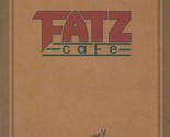 FATZ Cafe Southern Kitchen Menu Tennessee Georgia Carolinas 1990&#39;s - $17.82
