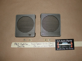Oem 67 Cadillac Deville Dash Stereo Speaker Grills Cover Trim - Right &amp; Left - £103.36 GBP