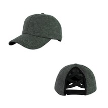Knitted Cross Ponytail Solid Color Peaked Cap Sports Cold-Proof Baseball Cap Aut - £11.06 GBP