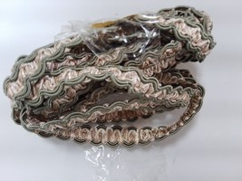 3 Yards 20&quot; Braid Trim 1/2&quot; TRI- Colors UpholsteryTrim  - $7.39