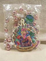 2024 Mardi Gras Krewe of Iris Travels the World Polystone Medallion Bead... - £4.87 GBP