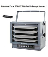 Comfort Zone Garage Heater Ceiling Mount Fan Forced 6000W 208/240 Volt C... - $226.70