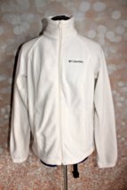 Columbia White Fleece Full Zip Jacket Size M - $14.01