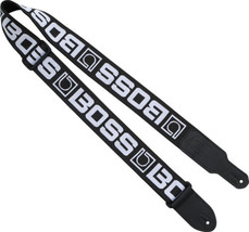 Boss Monogram Guitar Strap, Black/White - $24.99