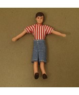 Vintage Boy Son Bendable Rubber Doll Dollhouse Hong Kong - £6.85 GBP