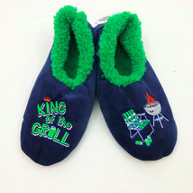 Snoozies Men&#39;s Slippers King of the Grill Extra Large 13 Blue - $14.84