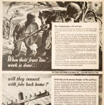 1944 International Nickel Company Advertisement WW2 Era Communication DWP7A - $29.99