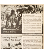1944 International Nickel Company Advertisement WW2 Era Communication DWP7A - $549.96 MXN
