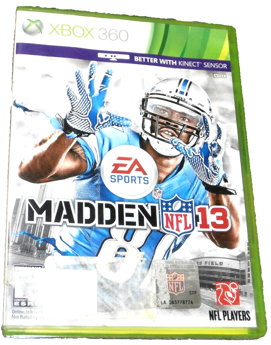 Primary image for EA SPORTS MADDEN NFL 13 TOM BRADY  XBOX 360 GAME DISC IN ORIGINAL CASE NO MANUAL