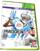 Ea Sports Madden Nfl 13 Tom Brady Xbox 360 Game Disc In Original Case No Manual - £5.59 GBP