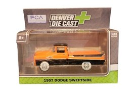 Denver Diecast 1957 Orange &amp; Black Dodge Sweptside Truck 1/48 Scale - $14.84