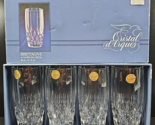 4 Cristal D’Arques Bretagne Highball Set Vintage Crystal Cut Tumblers Fr... - $69.17