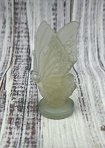 Vintage Sabino France Opalescent Art Glass Butterfly Closed Wings 3 Inch Tall - £41.48 GBP