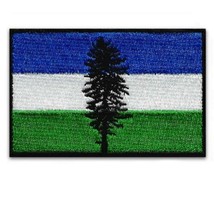 CASCADIA FLAG IRON ON PATCH 3&quot; Embroidered Applique Pacific Northwest OR... - $6.95