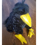 Folkmanis Yellow Beaked Crow Full Body Hand Puppet Plush Black Raven Bir... - €36,25 EUR