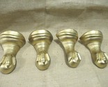 4 Cast Iron Bathtub Clawfoot Claw Feet Foot Bath Tub Restoration Gold Color - $99.99